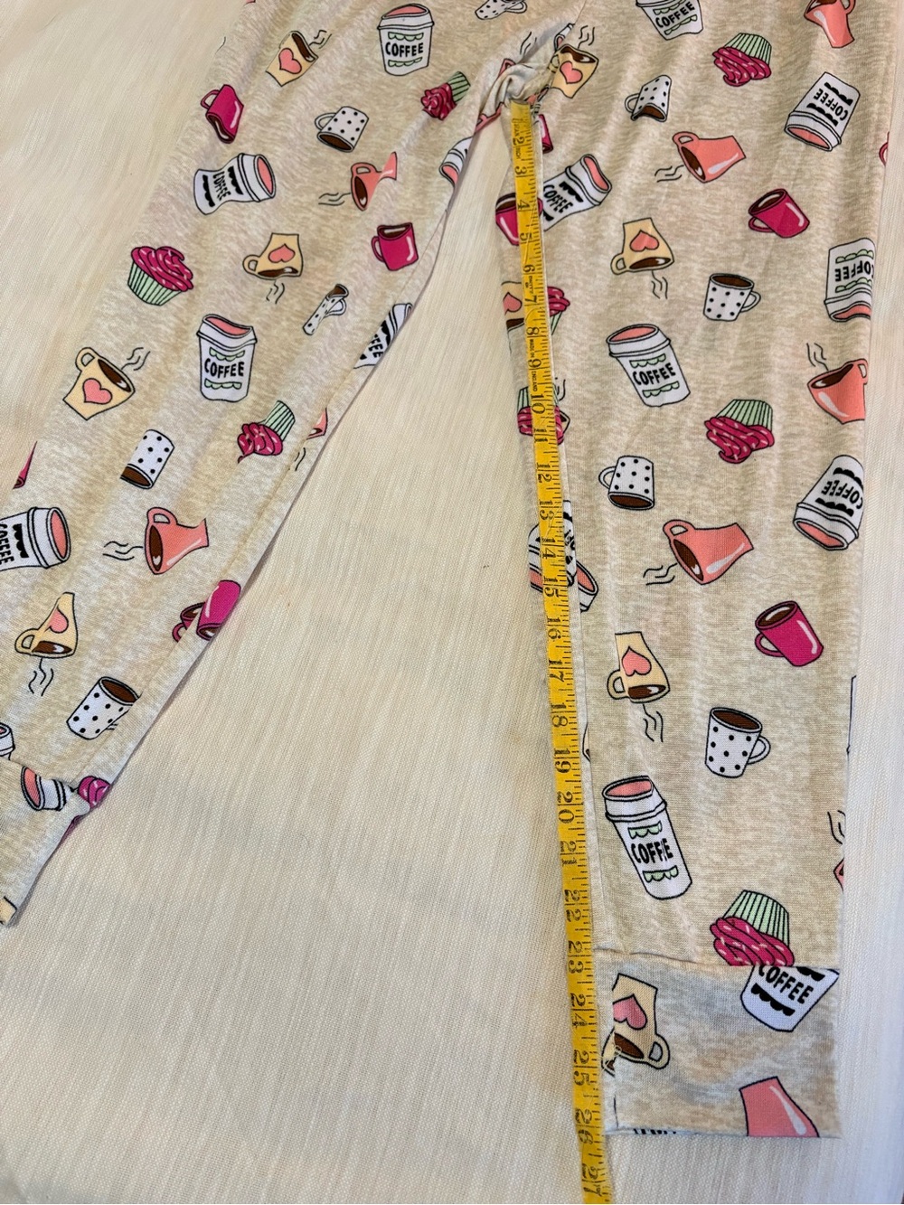 Ladies pj’s pants Beige Coffee & Cup size L & Starbucks tumbler(new) - Picture 7 of 7